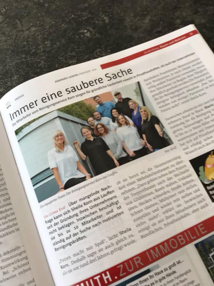 Zeitungsartikel: Immer eine saubere Sache